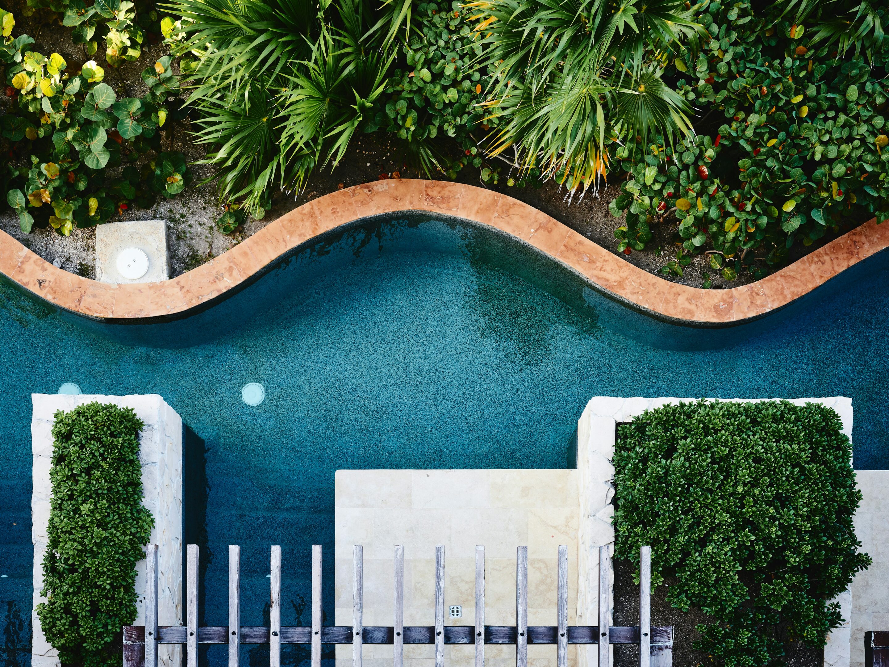 piscine lagon ambiance tropical